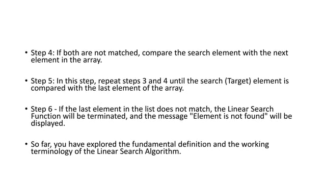 Linear Search for design and analysis of algorithm | PPTX