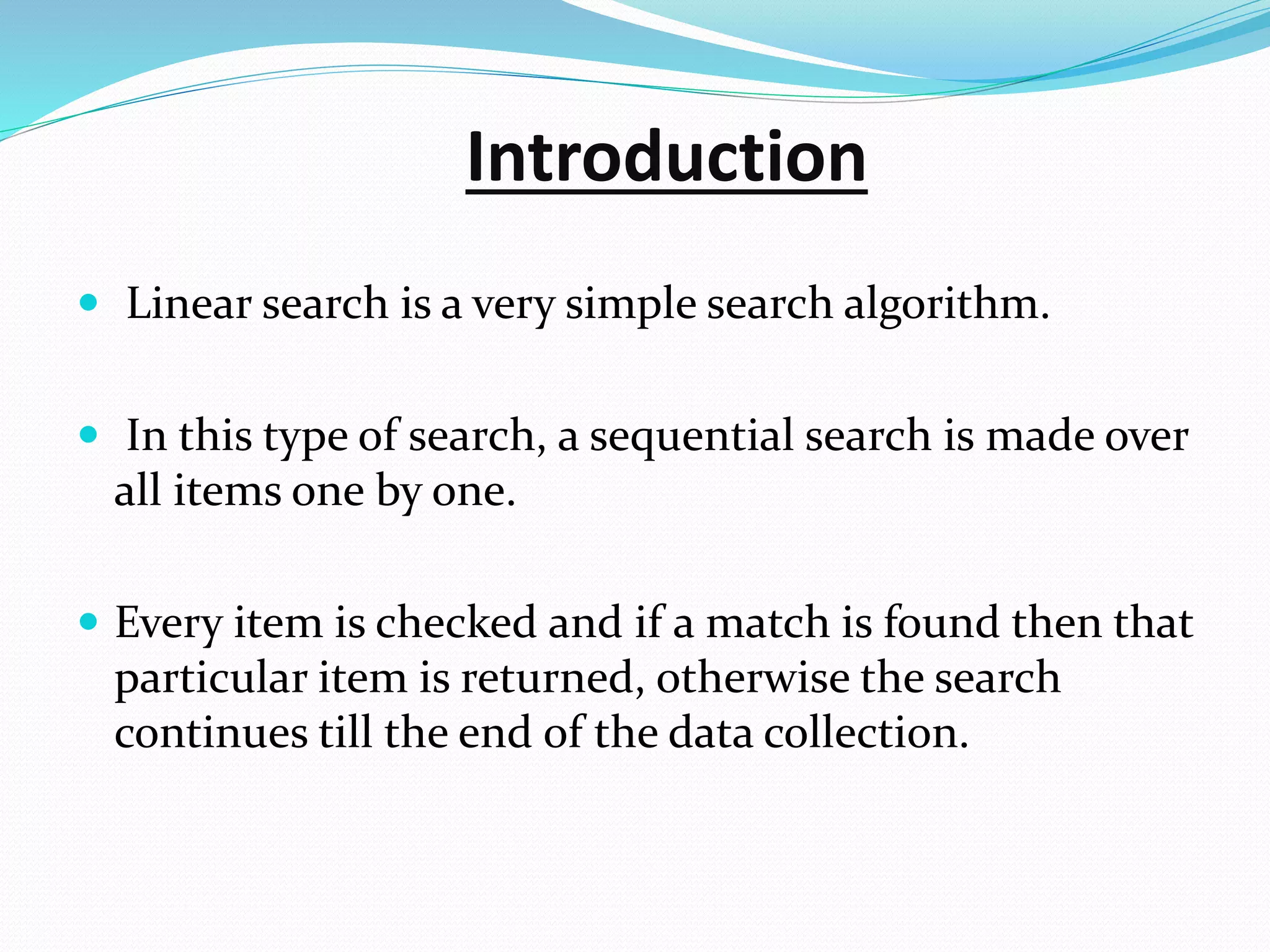 Linear search in ds | PPT