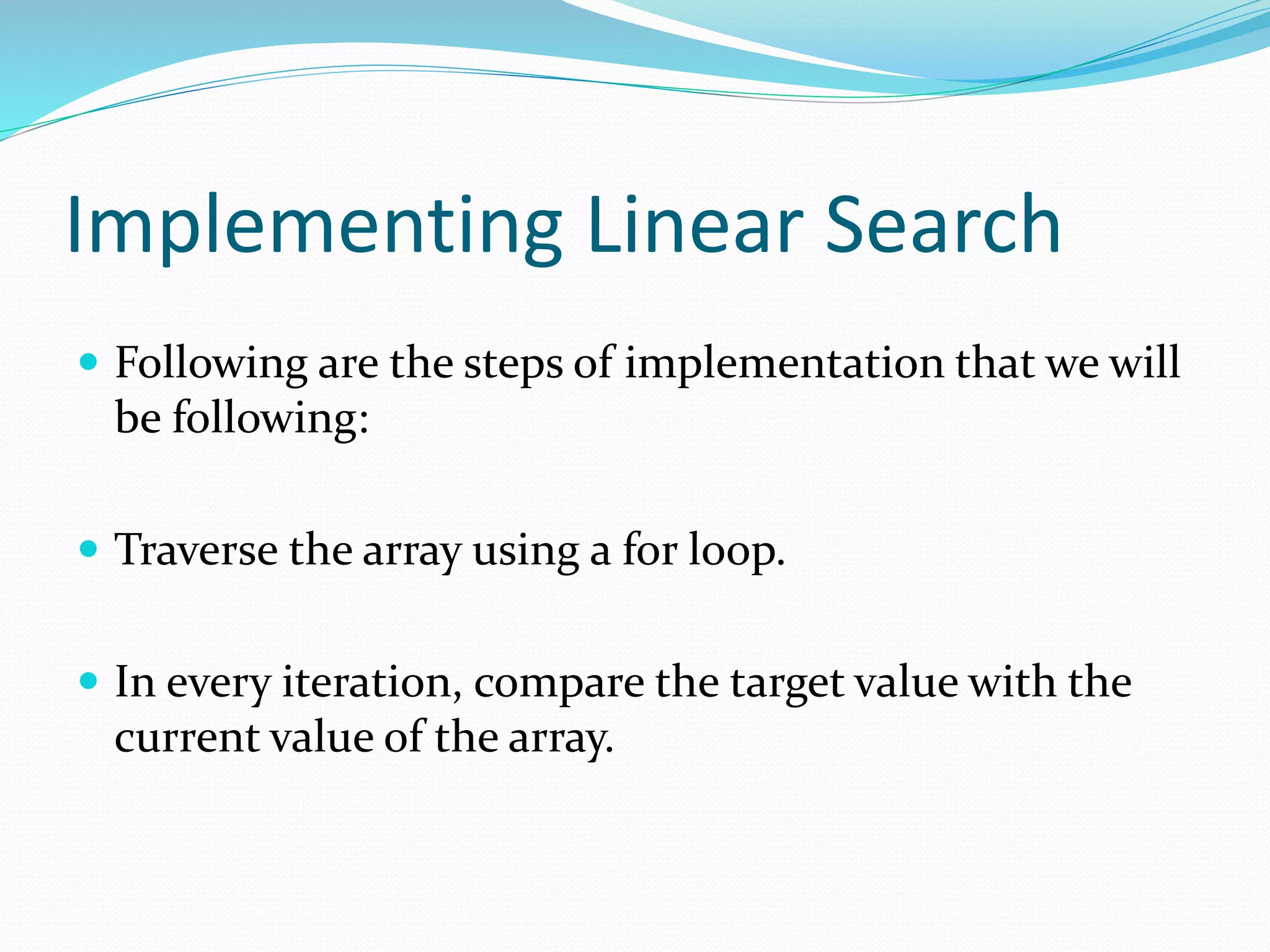 Linear search in ds | PPT
