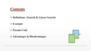 Linear Search in Oops.pptx | Search | Internet