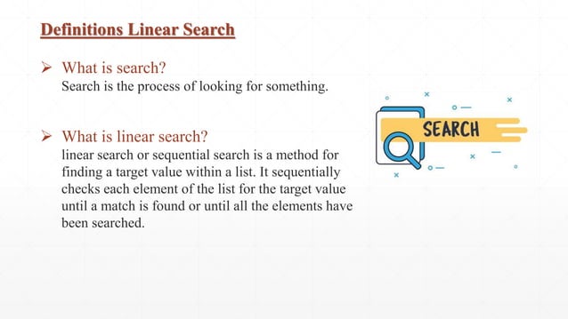Linear Search in Oops.pptx | Search | Internet