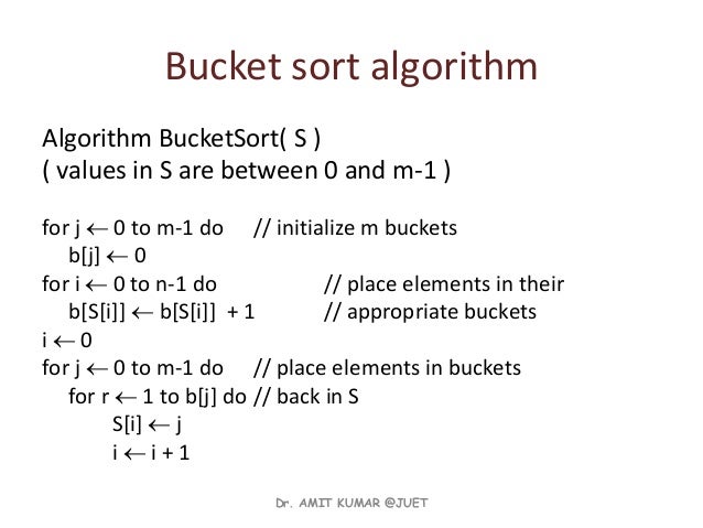 Linear sort