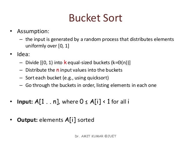 Linear sort