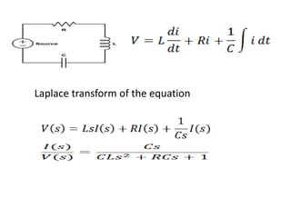 Laplace transform of the equation
 