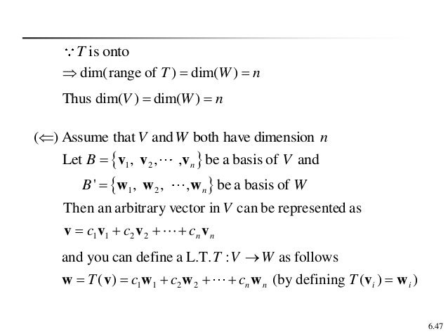 Linear Transformations And Matrices