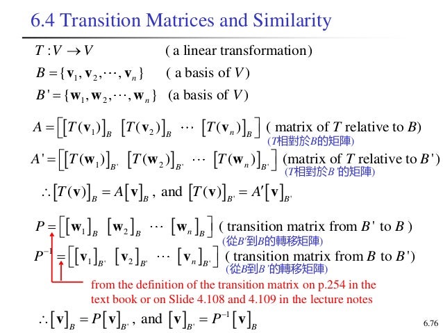 Linear Transformations And Matrices