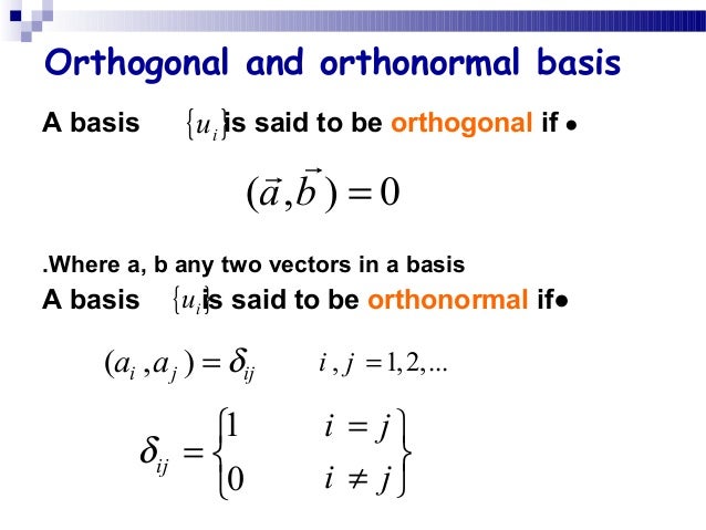 Linear Vector Space Linear Vector Space