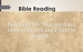 Bible Reading
 