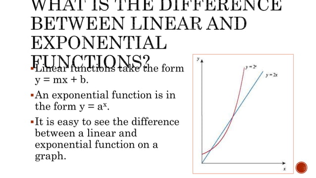 Linear vs exponential growth (Simplified) | PPTX