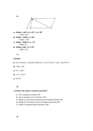 Lineas angulos y triangulos. 