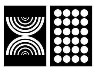 Tarjetas de Estimulación Visual / Lineas blanco y negro