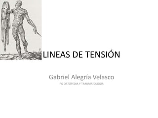 LINEAS DE TENSIÓN
Gabriel Alegría Velasco
PG ORTOPEDIA Y TRAUMATOLOGIA
 