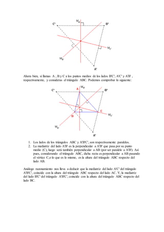 Lineas notables de un triangulo | PDF
