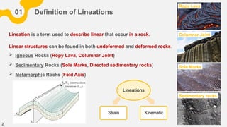 Lineation of Geology - Power Point Slide | PPTX