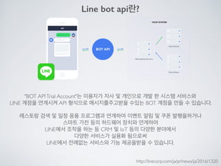 Line bot api trial을 사용해 보았다.