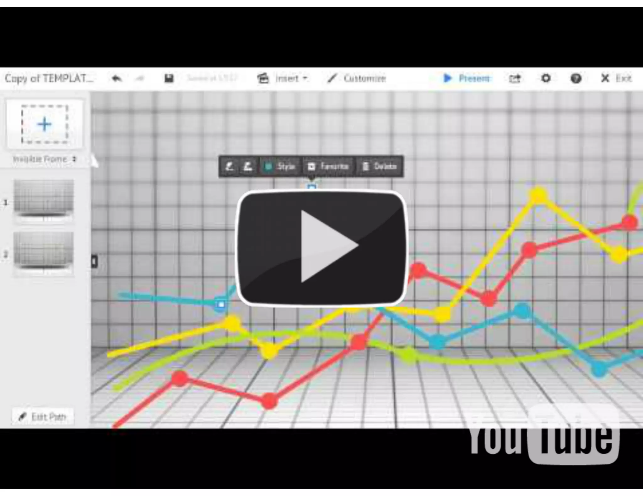 Creative Line Chart Template