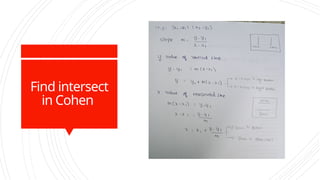 Find intersect
in Cohen
 