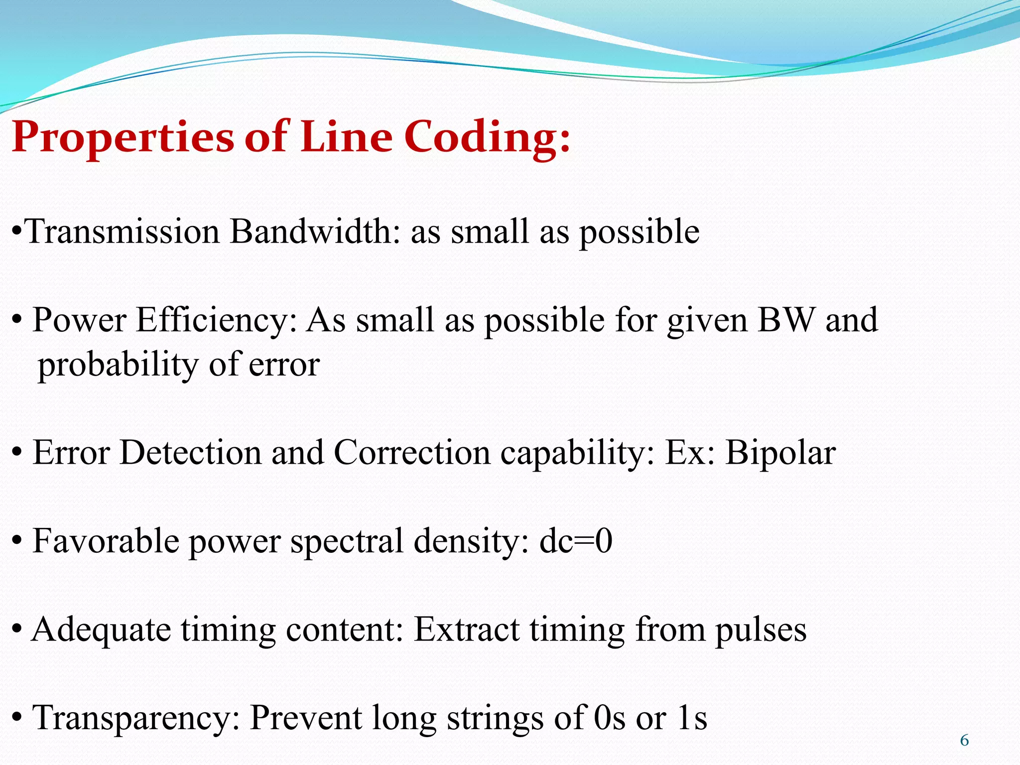 Line coding | PPTX