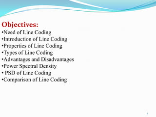 Line coding | PPTX