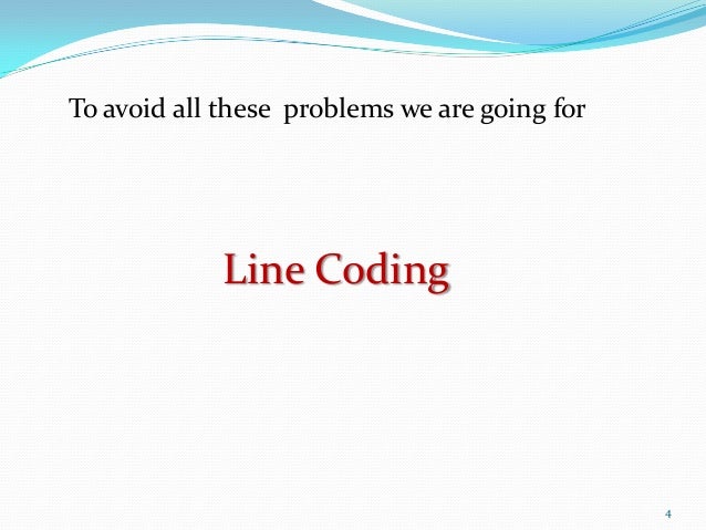Line coding