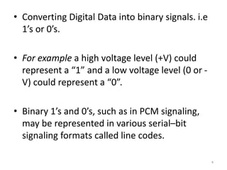 Line coding | PPTX