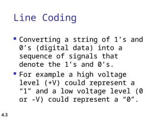 Line Coding Scheme and digital transmission concept | PPT
