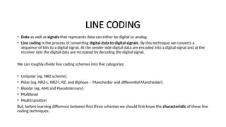 Different LINE CODING SCHEMES and its types.pptx
