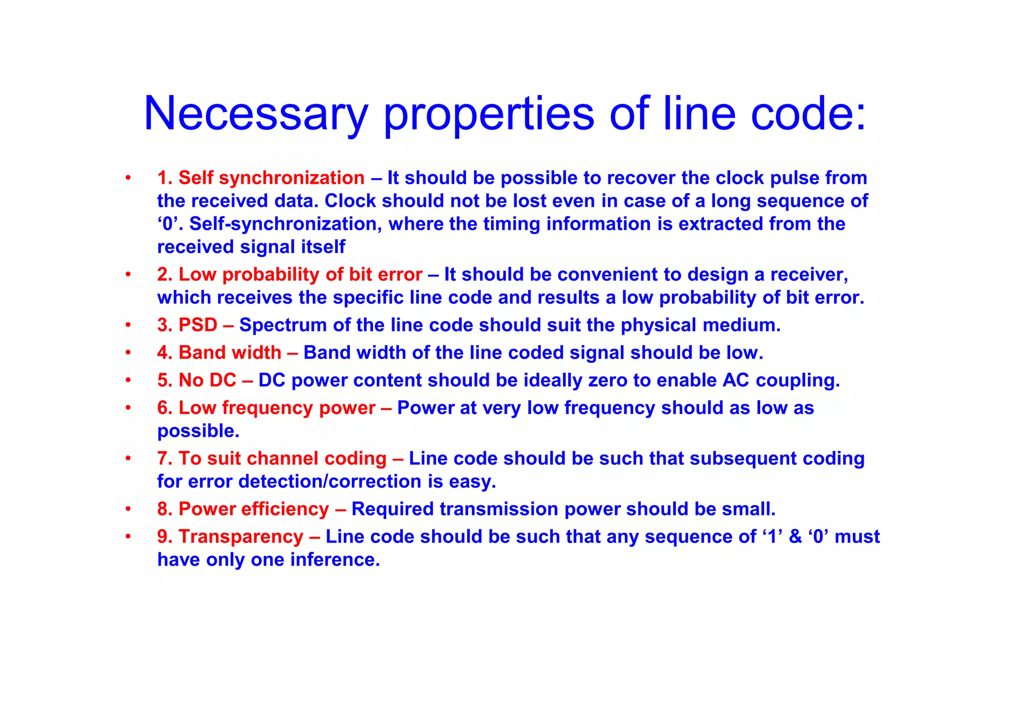 Line coding | PDF