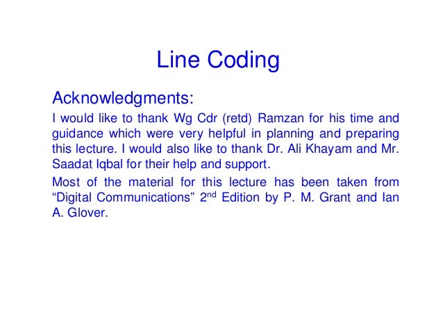 Line coding
