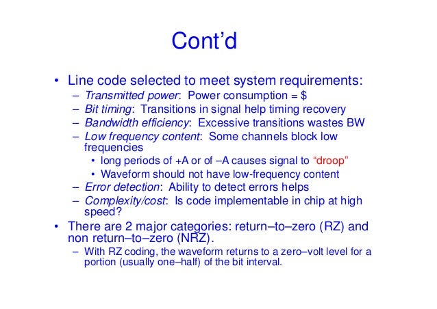 Line coding