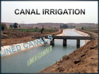 Lined canal ppt PPT