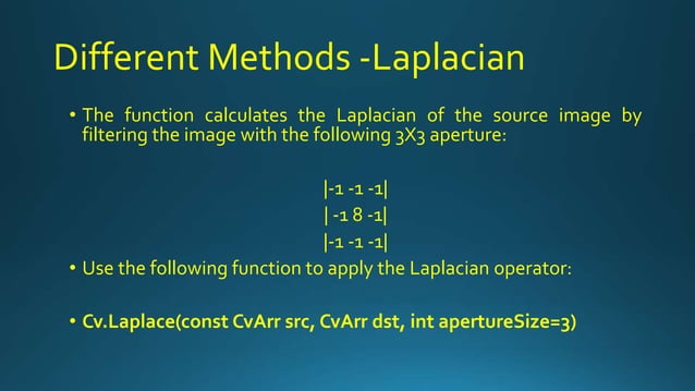 Line detection algorithms | PPTX | Technology & Computing