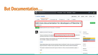 But Documentation….
 
