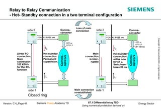 7sd52 Line differential protection 7 sd52x 7sd610. siemens | PPT
