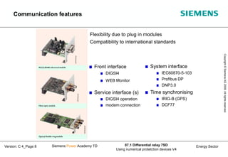 7sd52 Line differential protection 7 sd52x 7sd610. siemens | PPT