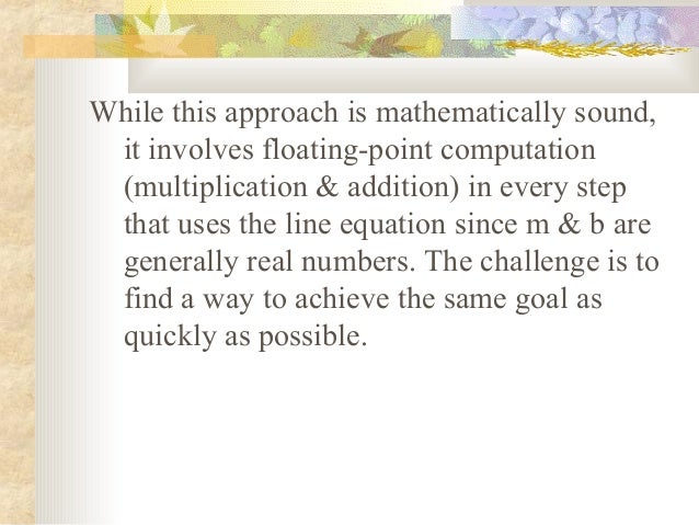 Dda Line Drawing Algorithm Solved Example : Line drawing algo
