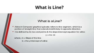 Line drawing algorithm in Computer Graphics.pptx