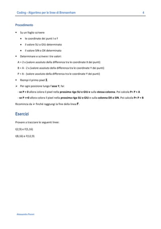 Linee algoritmo di Brensenham PDF