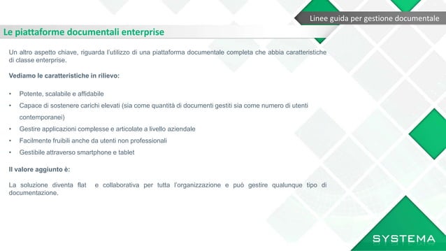 Linee guida per la gestione documentale | PPTX