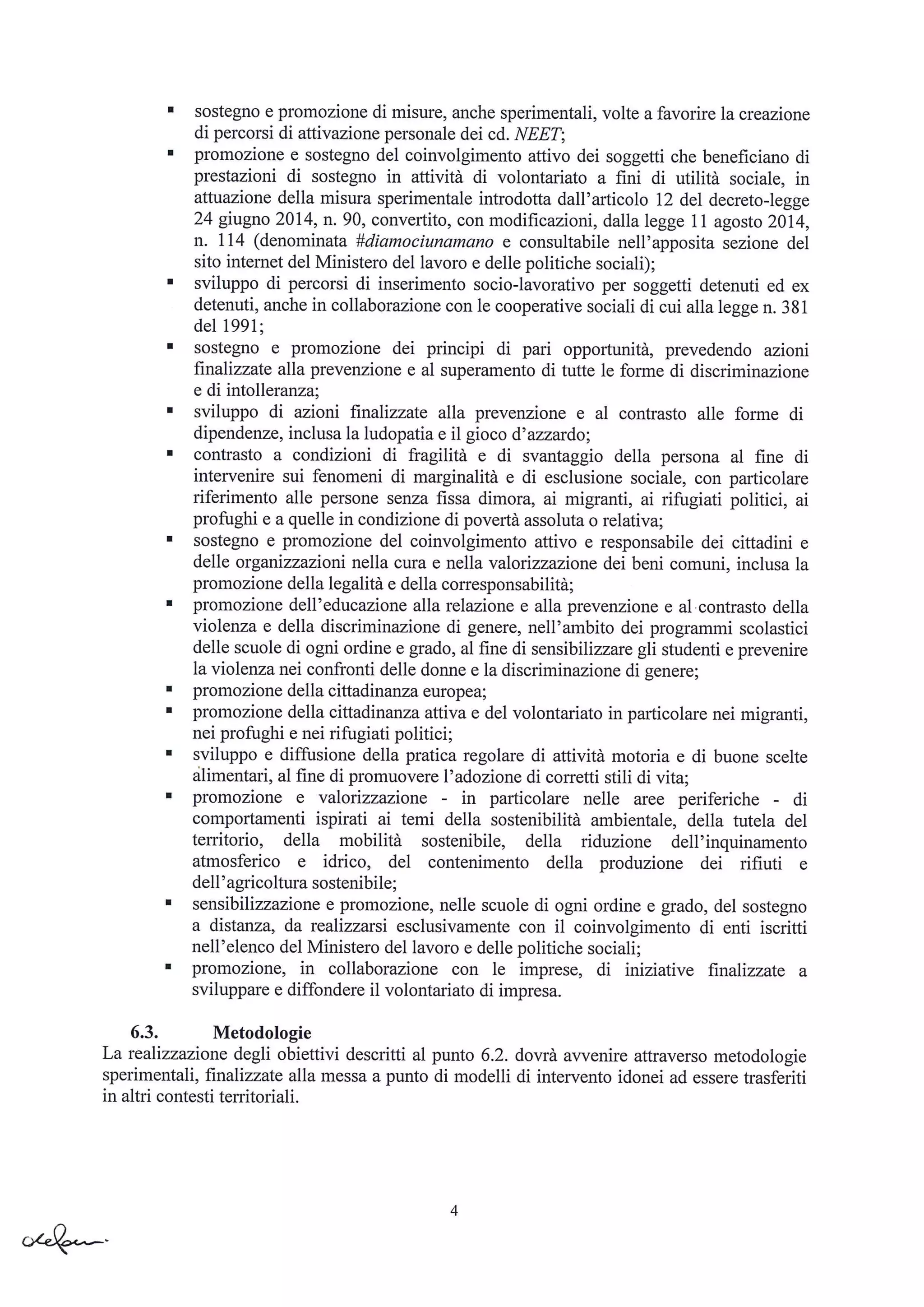 Bando Volontariato L. 266/91