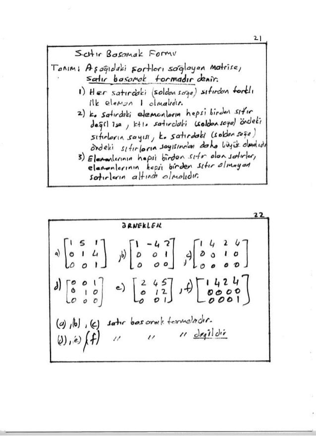 Lineer Cebir ve Uygulamaları - Fikret Çalışkan -Halkkitabevi lineer cebir ve uygulamaları 5. baskı pdf indir