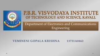 Department of Electronics and Communications
Engineering
 