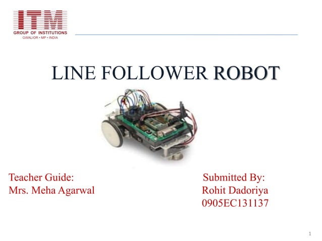 Line follower robot | PPTX