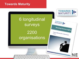 Towards Maturity
6 longitudinal
surveys
2200
organisations
 