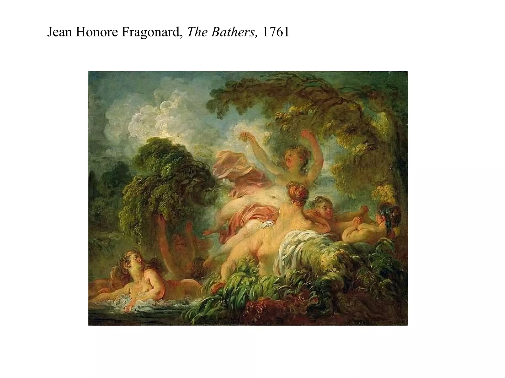 Jean Honore Fragonard,  The Bathers,  1761 