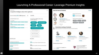 Launching A Professional Career: Leverage Premium Insights
20
 