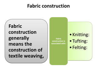 Fabric construction