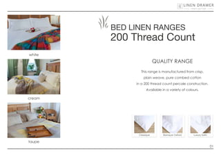 Linen Basic Range Linen Drawer Digital Catalogue | PDF