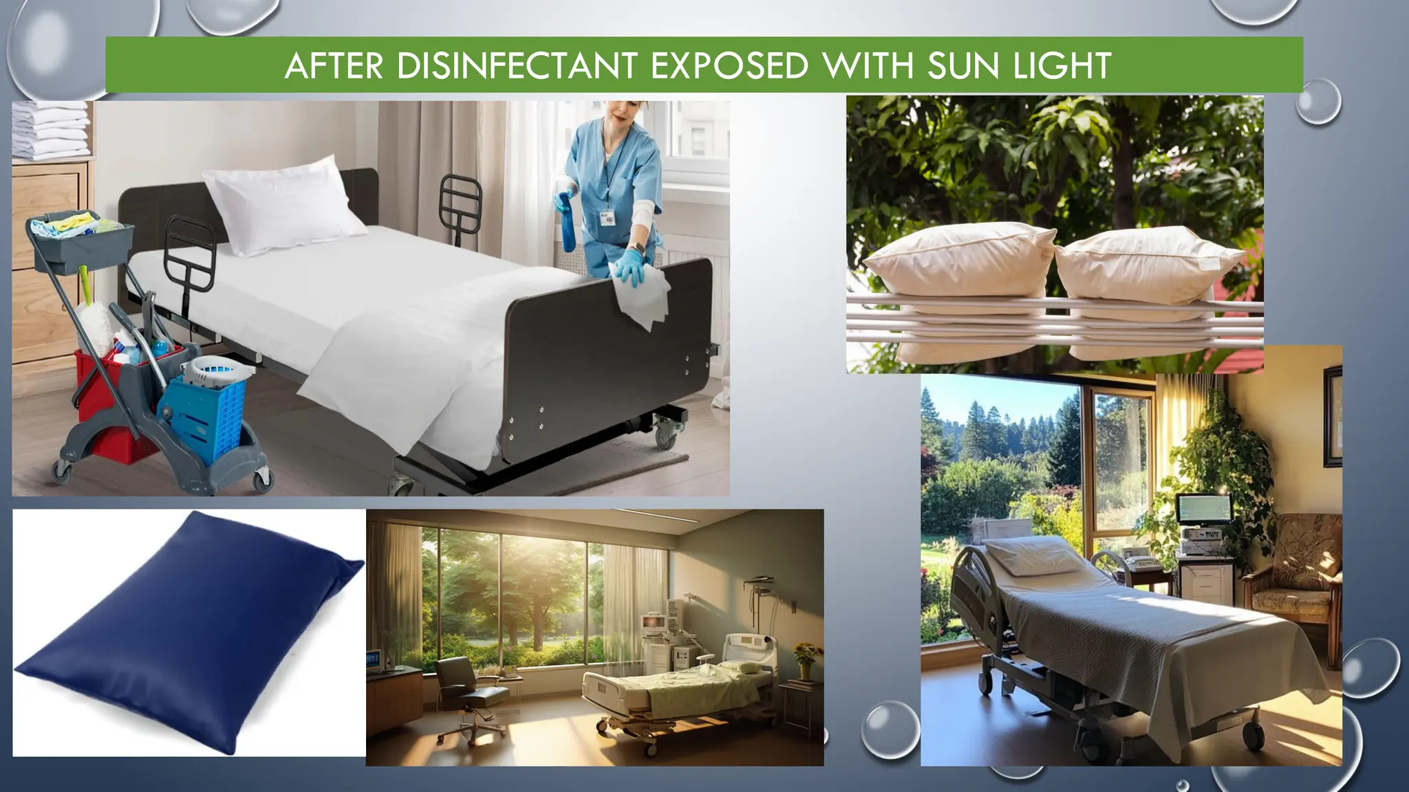 AFTER DISINFECTANT EXPOSED WITH SUN LIGHT
 