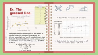 Line of best fit lesson | PPTX